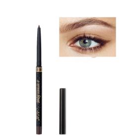 Waterproof Gel Eye Liner Pencil Eye Liner Shadow Gel Pencil for Women Waterproof Smudge Proof (Color: Brown)