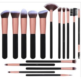 Makeup Brushes 16pcs Makeup Brushes Set Premium Synthetic Foundation Brushes Blending Face Powder Eye Shadow Concealer Make Up Brushes Tool Kit (Type: 20mm)